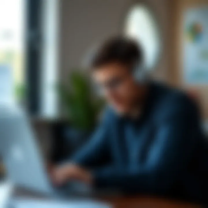 Assessing Skills for Online Work An individual analyzing skills and potential job fits