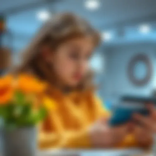 Teenager Exploring Banking Options A teenager reviewing bank card options