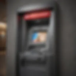 Bank of America ATM displaying deposit options