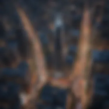 Diverse Business Landscapes Aerial view of a vibrant cityscape representing different business climates