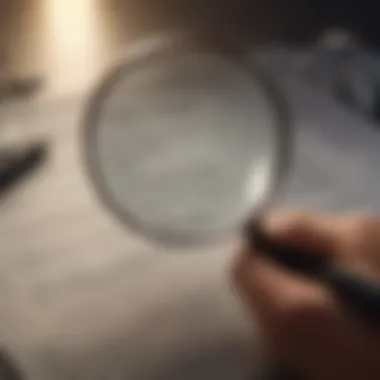 Illustration of a magnifying glass searching online resources for locating a deceased person