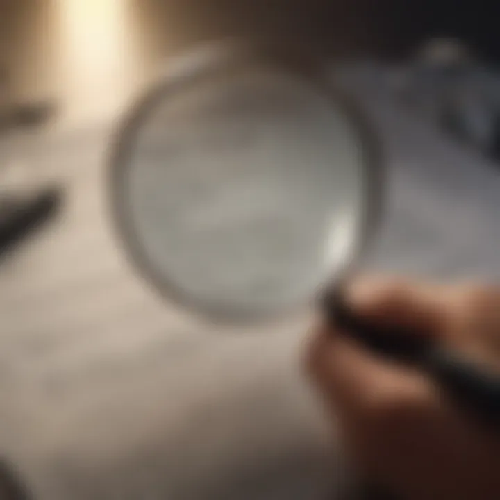 Illustration of a magnifying glass searching online resources for locating a deceased person