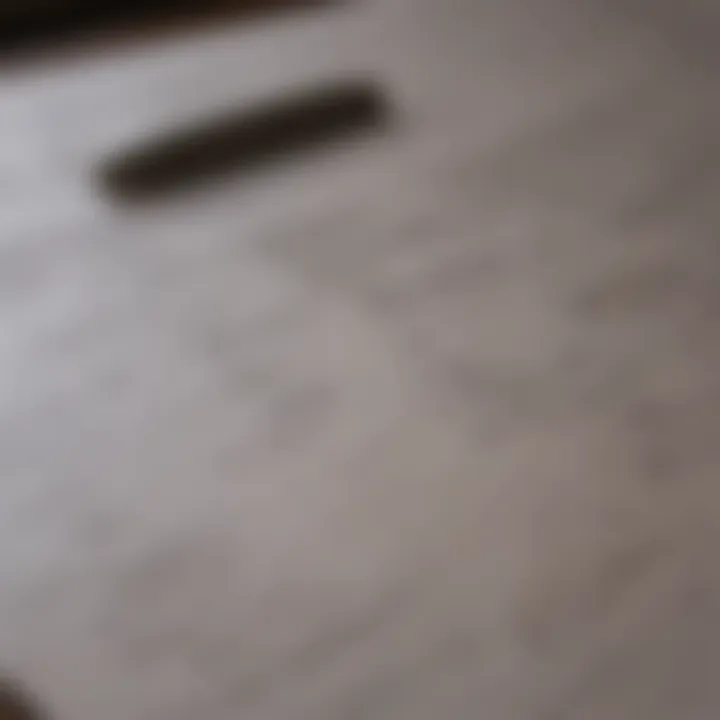 A detailed ledger with expense entries