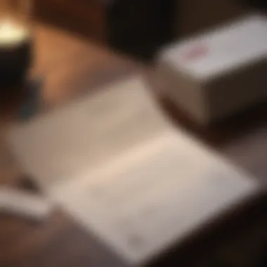 Presenting Your Covering Letter with Style An elegant envelope and a handwritten letter resting on a table.