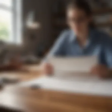 Crafting a Strong Reference Letter A thoughtful composition of a reference letter on a desk