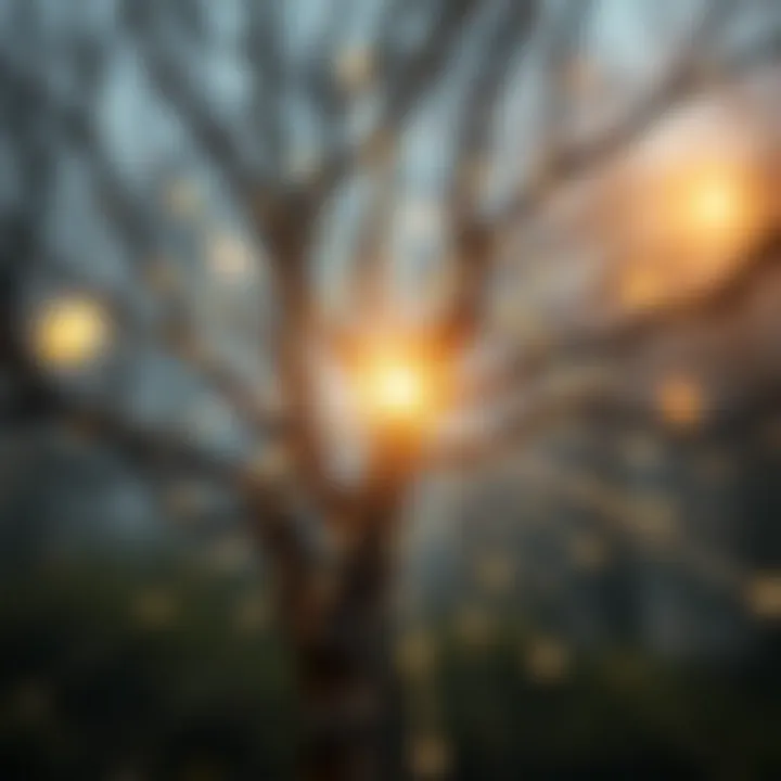 An abstract representation of interconnected thoughts and ideas