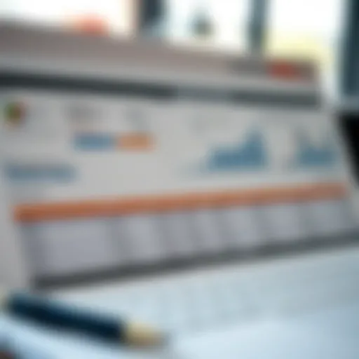 Detailed financial spreadsheet showcasing various expenses