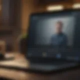 A digital representation of a will on a laptop screen