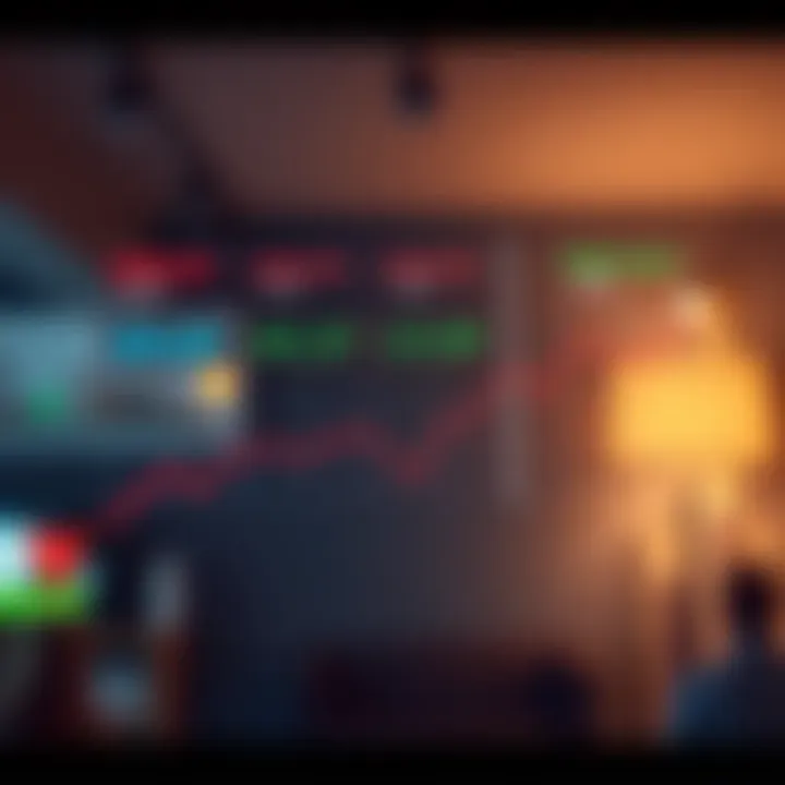 Illustration of mortgage rates fluctuating with credit scores