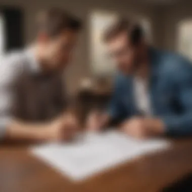 Signing Loan Documents Single father signing home loan documents