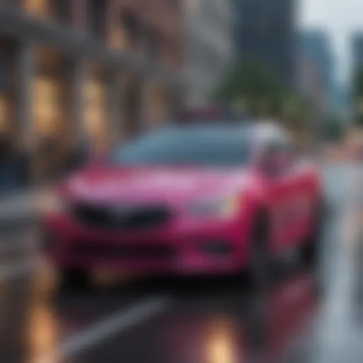 A sleek, modern vehicle ready for ridesharing.