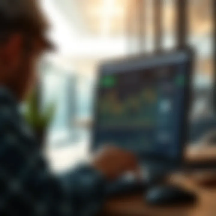 Graphical representation of trading tools and features