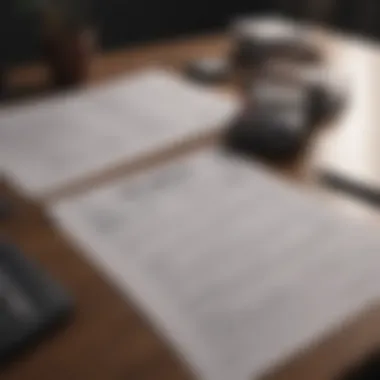 Complex Tax Documents Complex tax documents spread on a desk