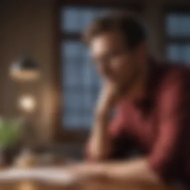 Contemplating Financial Choices An individual contemplating financial choices