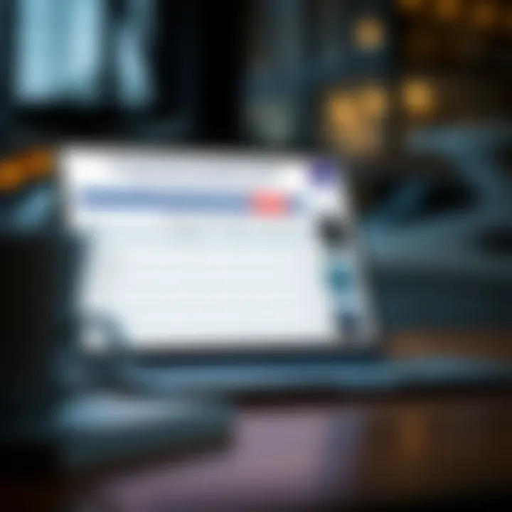 A laptop displaying a comparison of marine financing providers