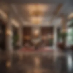 A cozy hotel lobby inviting travelers