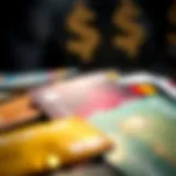 Visual representation of different credit card types