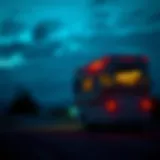 Scenic RV on a road trip