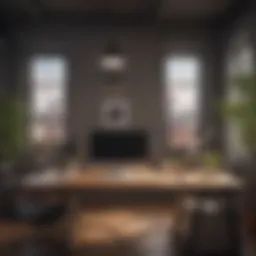 A serene workspace setup ideal for weekend employment