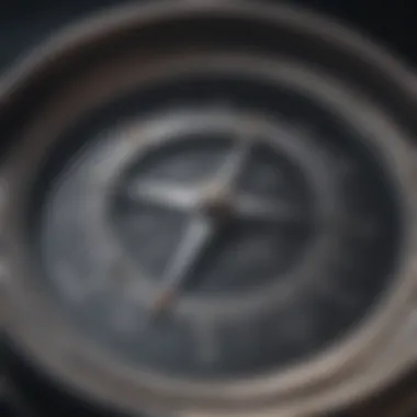 Navigational Compass Illustration Navigational compass symbolizing navigating the FHA lending landscape