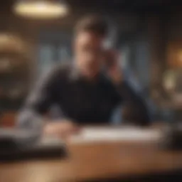 A person contemplating their tax situation without income.