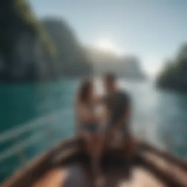 A couple enjoying life on their liveaboard boat surrounded by nature