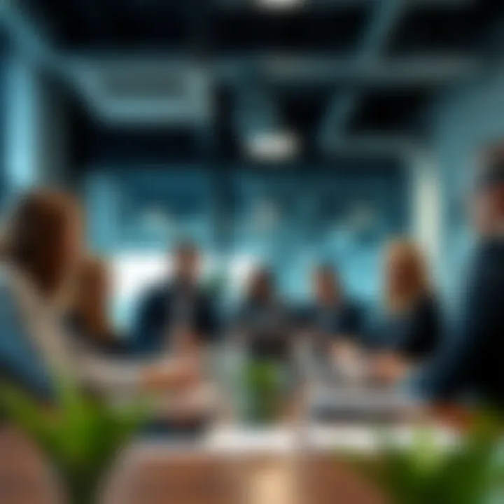 Meeting of diverse investors discussing opportunities