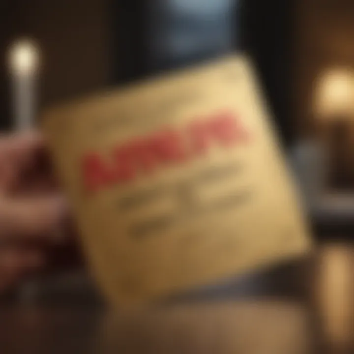 Golden ticket symbolizing eligibility for AARP benefits