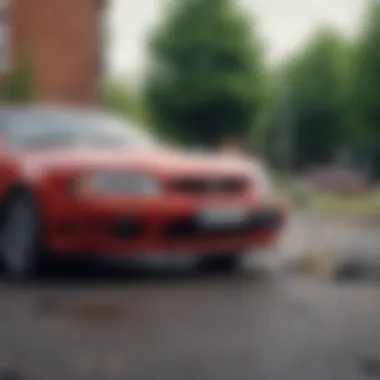 Impact of an Accident on Car Insurance Rates Damaged car after accident
