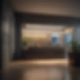 A bank interior showcasing investment options