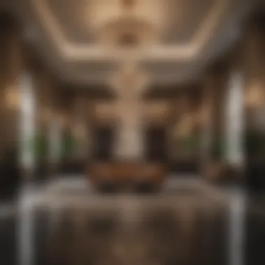 Luxurious Hotel Lobby Ambiance Elegant hotel lobby with modern decor