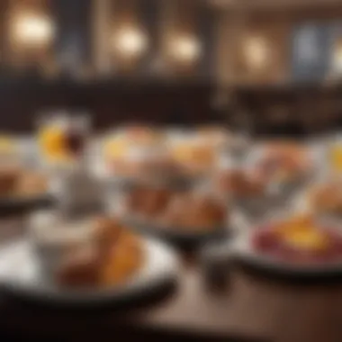 Exquisite Hotel Breakfast Presentation Gourmet breakfast spread at a hotel dining area