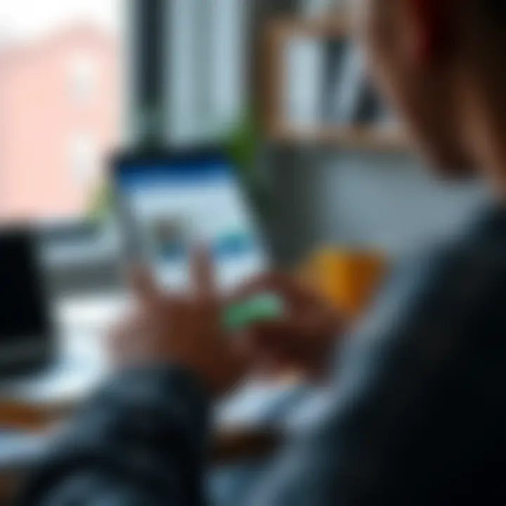 User interface of Facebook payments