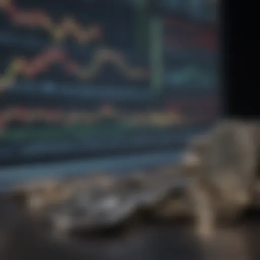 A visual representation of stock market trends