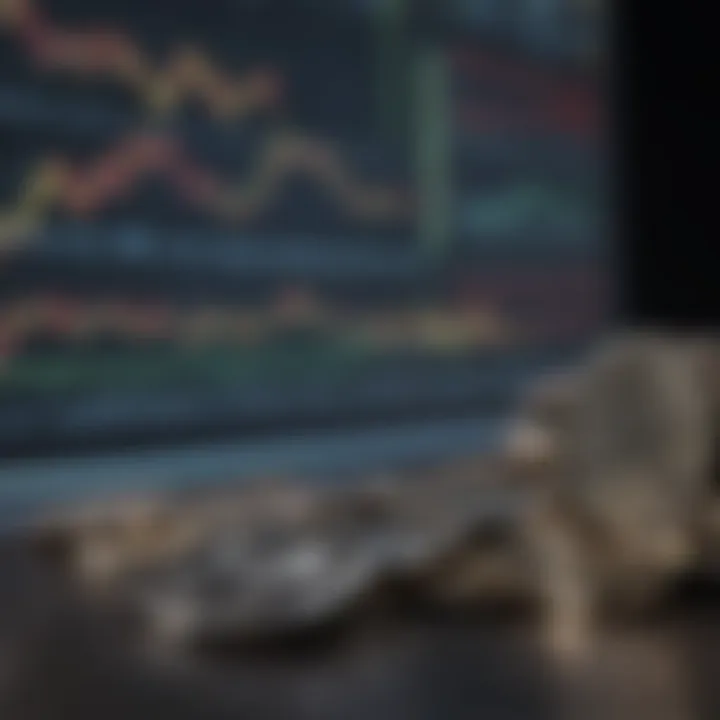 A visual representation of stock market trends
