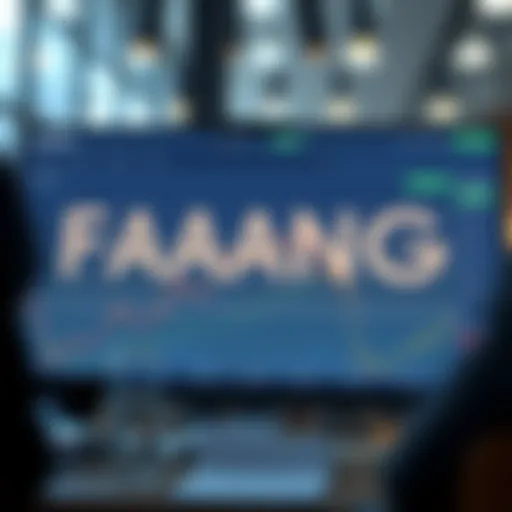 Graphical representation of FAANG stock performance