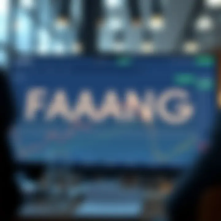 Graphical representation of FAANG stock performance