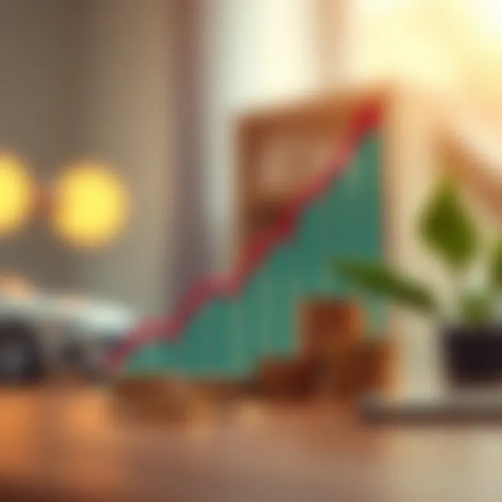 Empowered Financial Decision Making A graph showing financial growth and responsibility