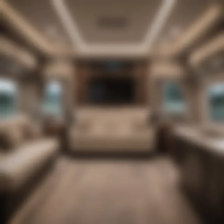 Luxurious motorhome interior design