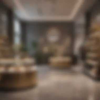 Luxurious retail interior with modern decor