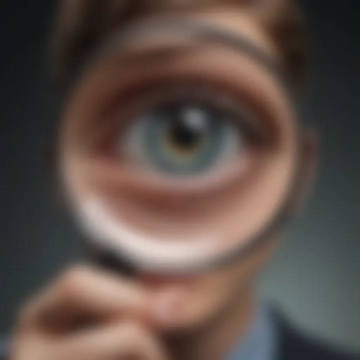 Illustration of a magnifying glass symbolizing clarity