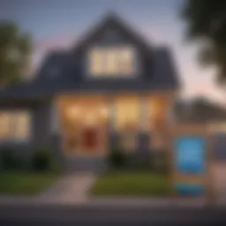A beautiful house with a sold sign in front