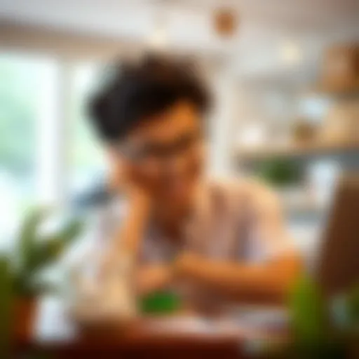 Conceptual illustration of financial choices