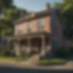 A serene neighborhood with distressed properties