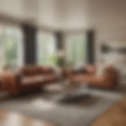A cozy living room showcasing a welcoming ambiance in a newly purchased home