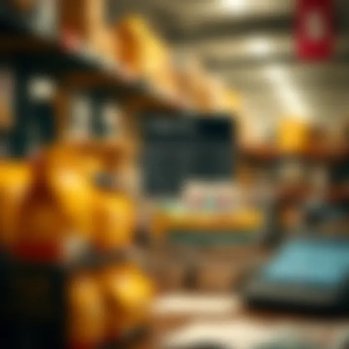 A visual representation of different product categories and their tax implications.