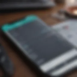 A detailed view of a ledger app interface showcasing budgeting tools