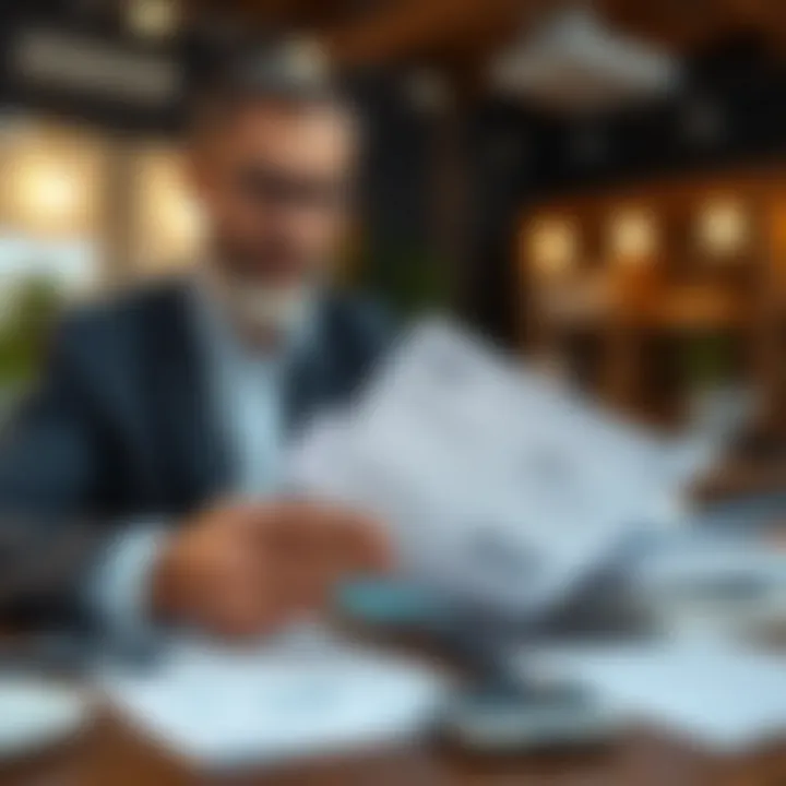 A financial planner reviewing check usage and budgeting