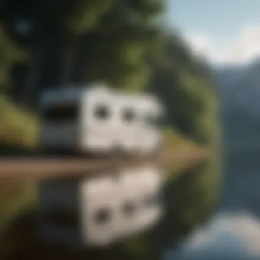 Tranquil Motorhome Escapes Motorhome parked at scenic lakeside