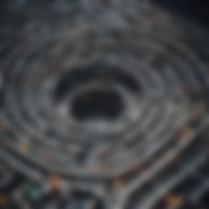 Artistic visualization of a maze showcasing the complexity of business code selection